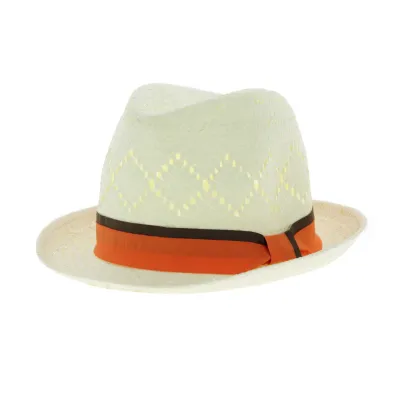 Chapeau trilby Kailua - trilby papier paille Reference : 5557 | Chapellerie Traclet