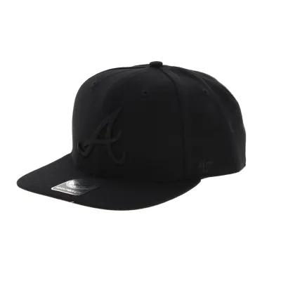 Black Atlanta Braves Cap - 47 Brand Reference: 5613 | Traclet Hat Shop