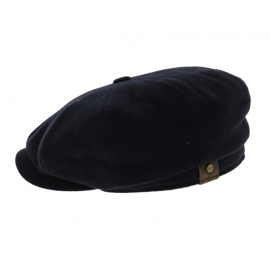 Navy Hatteras Cap with ear flaps - Stetson