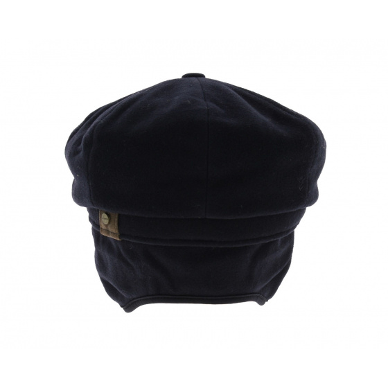 Navy Hatteras Cap with ear flaps - Stetson
