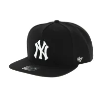 Black NY cap - 47 Brand - snapback Reference: 5627 | Traclet Hat Shop