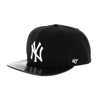 NY cap with black visor - 47 Brand Reference: 5630 | Traclet Hat Shop