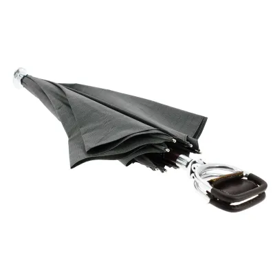 Grey walking stick-seat umbrella - Il Marchesato Reference: 5642 | Traclet Hat Shop