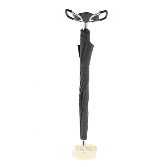 Grey walking stick-seat umbrella - Il Marchesato