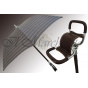 Canne-siège parapluie gris - Il Marchesato      