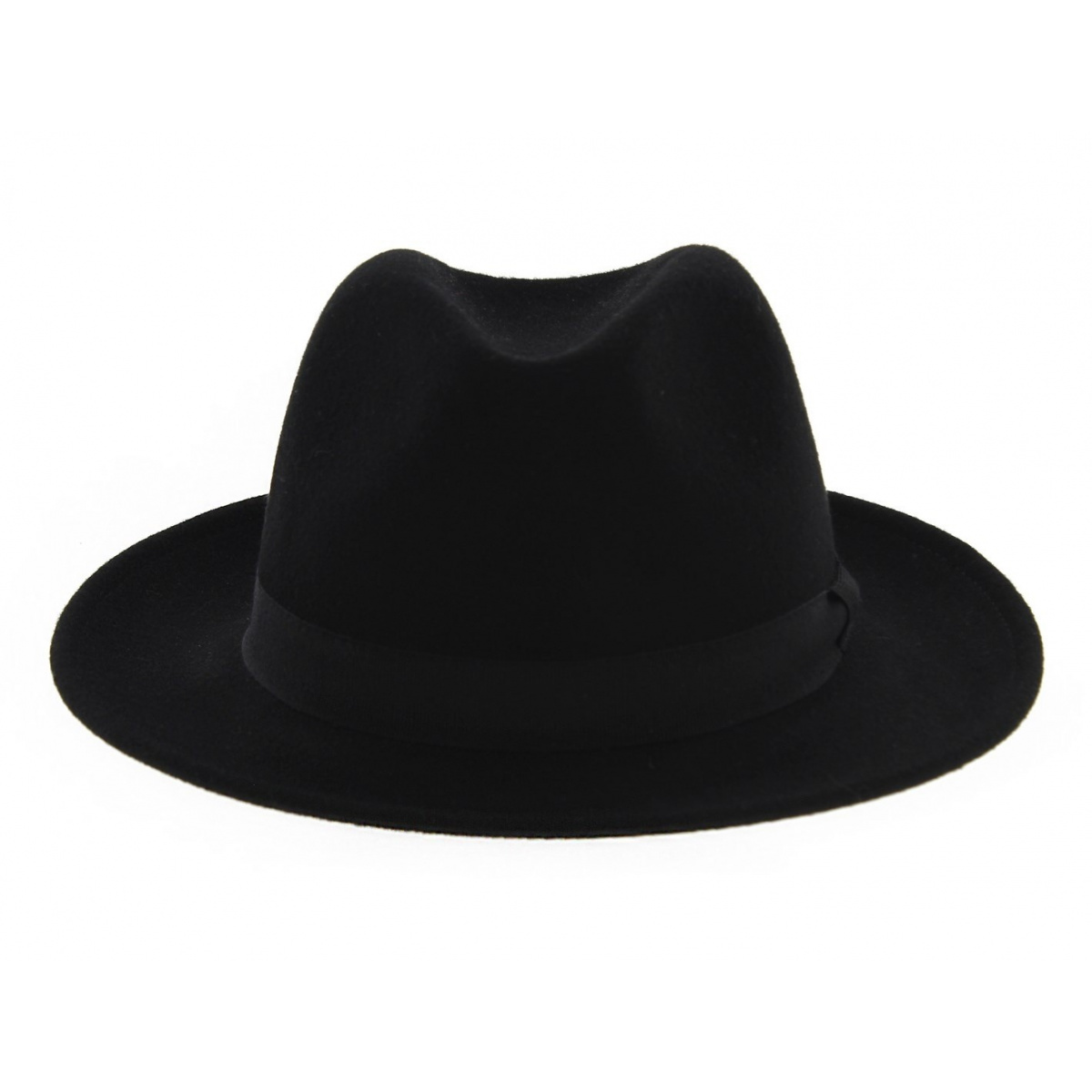 Chapeau Feutre Laine DASMARCA - Style Porkpie - Bord Relevé 3cm - Couronne 9cm - Look Mod