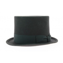 Grey wool top hat