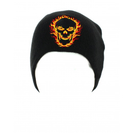 Bonnet Blackout Skull - Hot Leathers