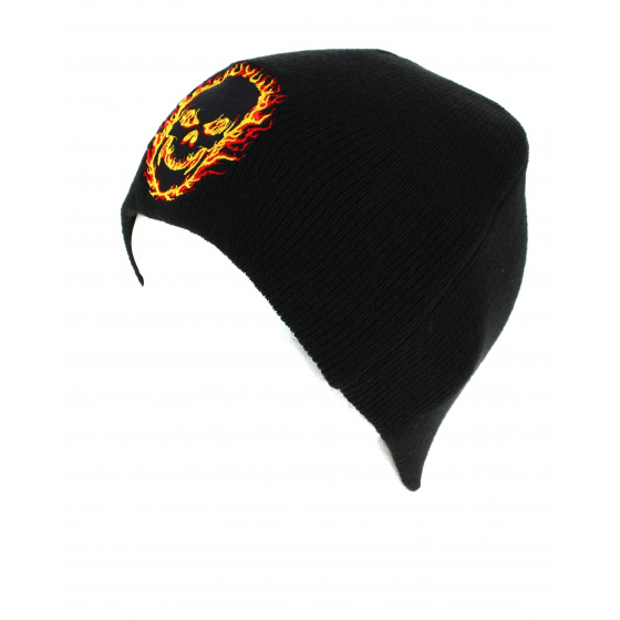 Blackout Skull Beanie - Hot Leathers