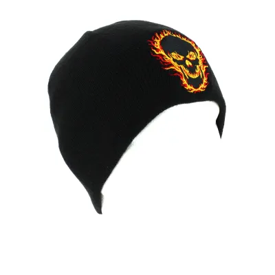 Bonnet Blackout Skull - Hot Leathers Reference : 5730 | Chapellerie Traclet