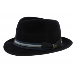 Chapeau Trilby Feutre Poil Noir - Flechet