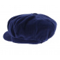 Navy Blue Fleece Newsboy Cap