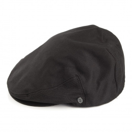 Flat cotton cap Black jaxon