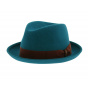 Trilby Celeste blue felt hat - Borsalino