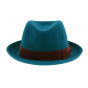 Borsalino Blue Fur Felt Celeste Trilby Hat