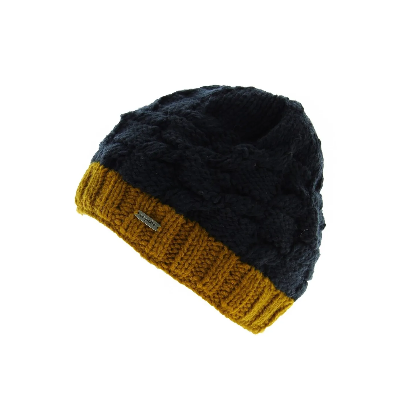 Bonnet Nuby Mustard torsade - bonnet hiver Reference : 4187 | Chapellerie Traclet