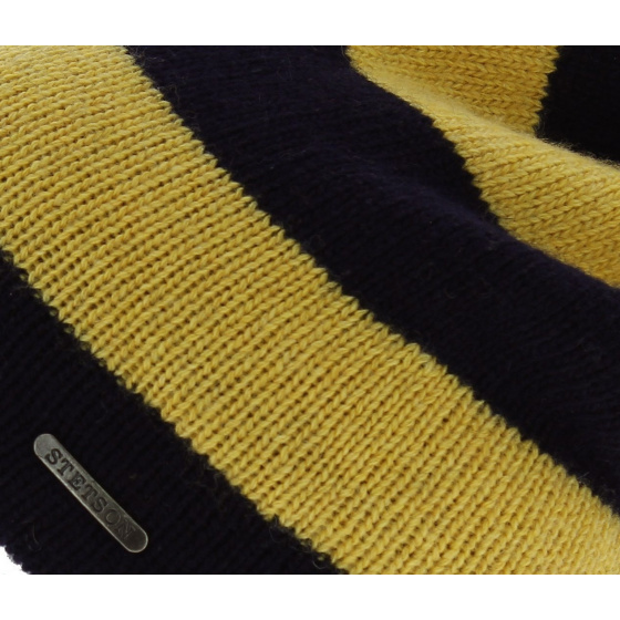 Stetson Ottumba Beanie - Navy and yellow