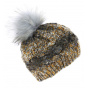 Pom pom beanie - Caramello