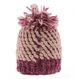 Maissa knitted hat - Rosewood