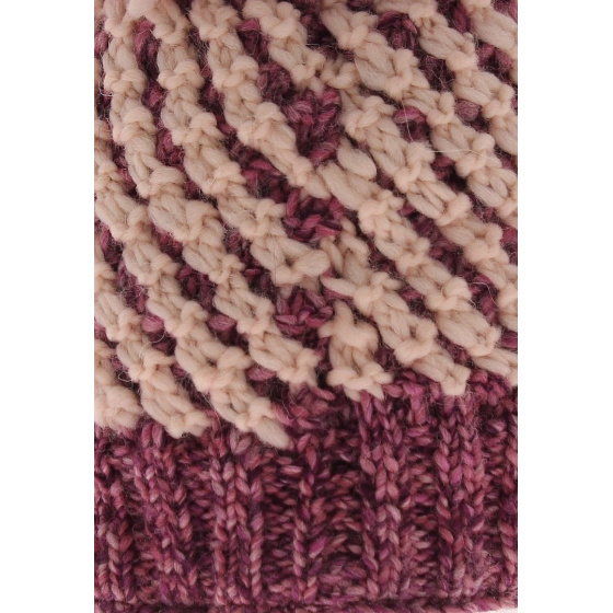 Bonnet tricot Maissa - Bois de rose