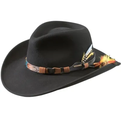 Chapeau feutre laine Kingsley Vitafelt Noir - Stetson