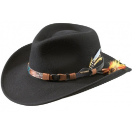 Kingsley Vitafelt Felt Hat Black - Stetson