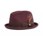 Brixton Trilby Hat - Gain Maroon