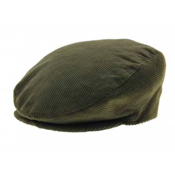 Khaki Flat Velvet Cap