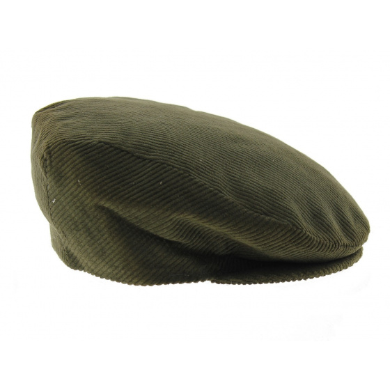 Khaki Flat Velvet Cap