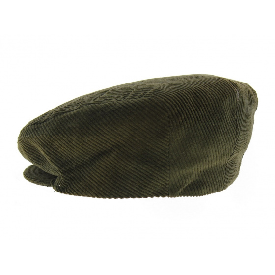Khaki Flat Velvet Cap