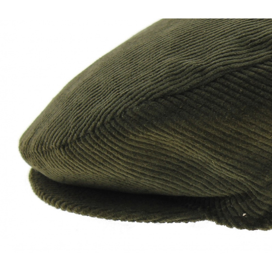 Casquette Plate Velours Kaki Casquette Plate Velours Kaki