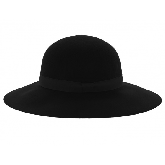 Traclet Wool Wide Brim Hat - Black Lorelei