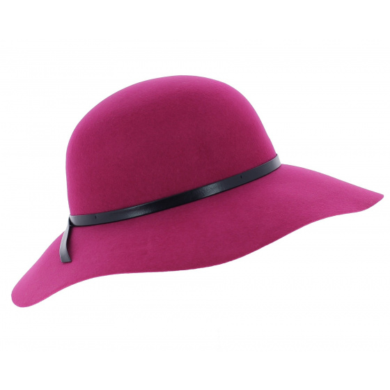 Capeline Feutre Laine Euterpe Fushia - Traclet