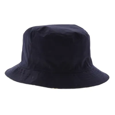 Chapeau bob Ryder réversible noir et fantaisie  Reference : 6007 | Chapellerie Traclet