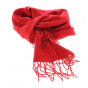 Red Wool Scarf Made In France - Traclet