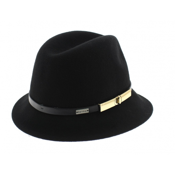 Chapeau Trilby Darcy Noir - Betmar