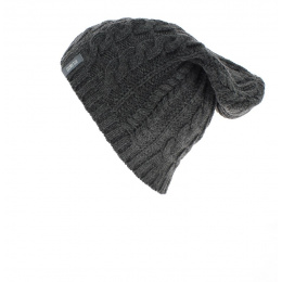 Long Medlev Grey Beanie - Atlantis