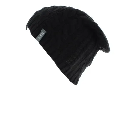 Black Medlev Long Beanie - Atlantis Reference: 6066 | Traclet Hat Shop