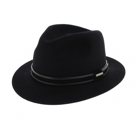 Black Parkland Furfelt Hat - Stetson