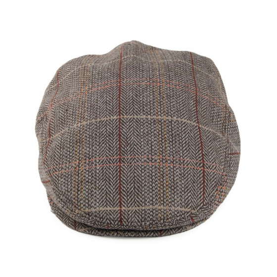 Somerset Brown Wool Flat Cap - Jaxon