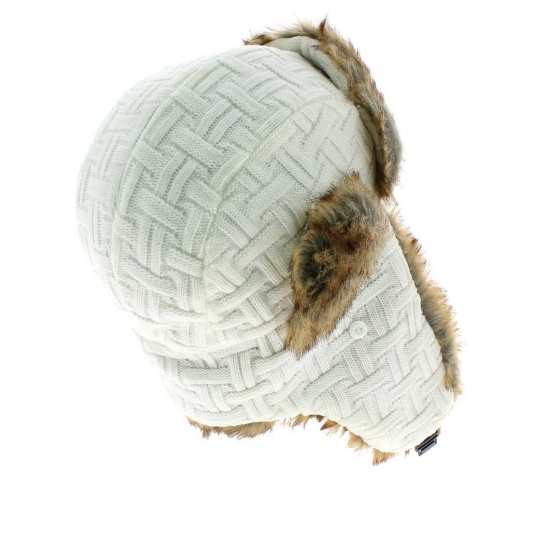 Chapka fausse fourrure blanche - Atlantis