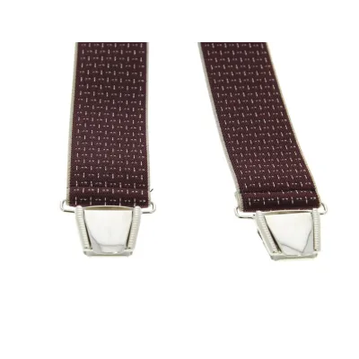 Traclet brown diamond suspenders Reference: 1419 | Chapellerie Traclet