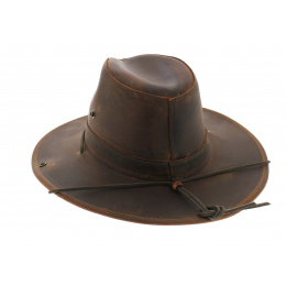 Aussie leather hat upf50+- Henschel