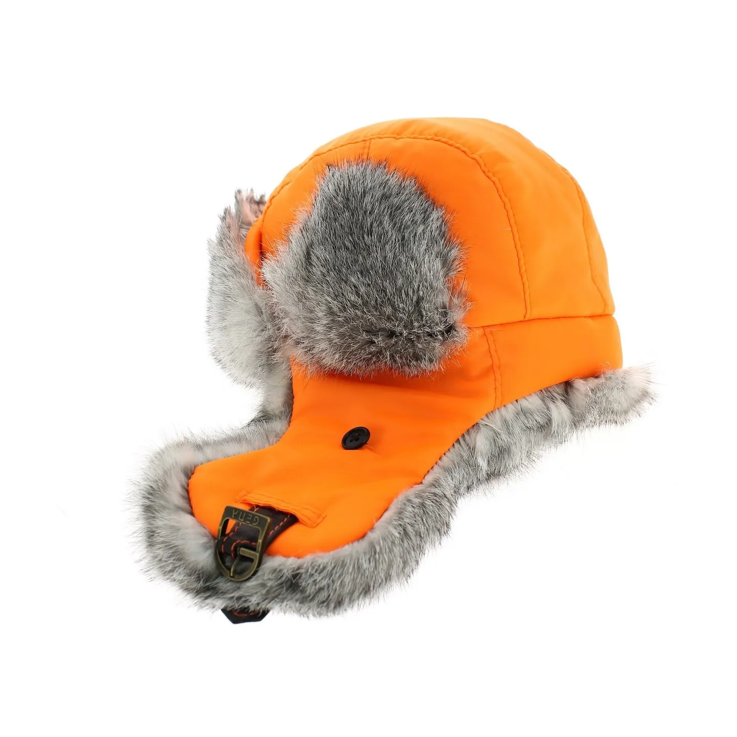 Chapka Chasse Supplex Mad Bomber Traclet Orange Reference : 1183 | Chapellerie Traclet