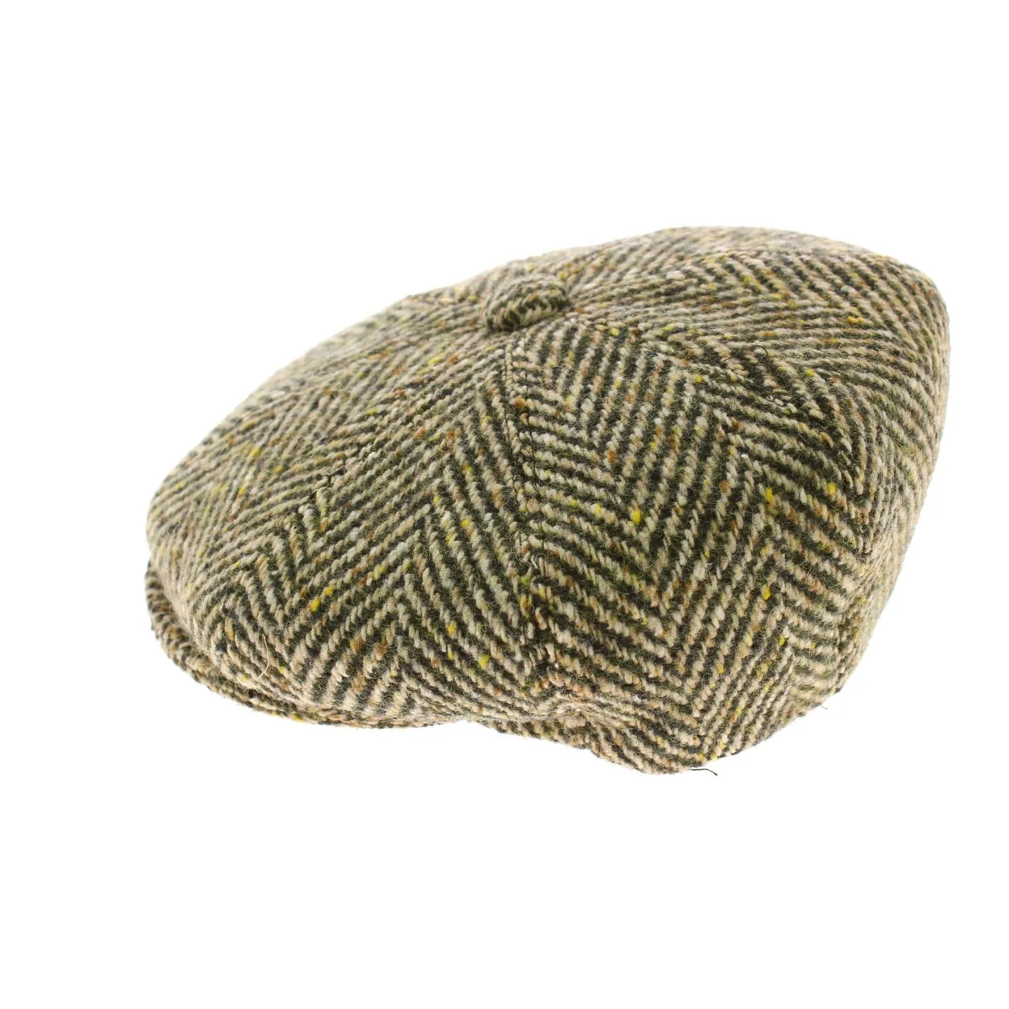 Casquette 8 cotes irlandaise Vert / Beige Reference : 6130 | Chapellerie Traclet