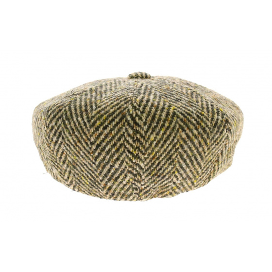 Irish cap Green / Beige - Fléchet