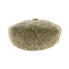 Casquette 8 cotes irlandaise Vert / Beige Reference : 6130 | Chapellerie Traclet