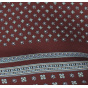 Burgundy Scarf with sky blue patterns - Silk