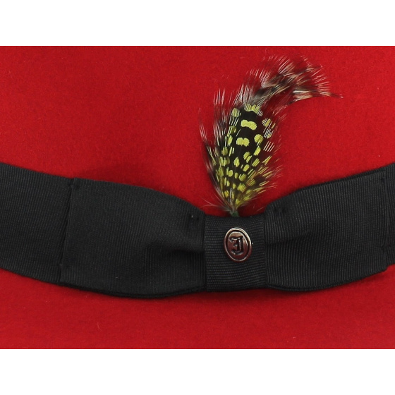 Chapeau Fedora Rouge Pachuco - Jaxon Chapeau Fedora Rouge Pachuco - Jaxon
