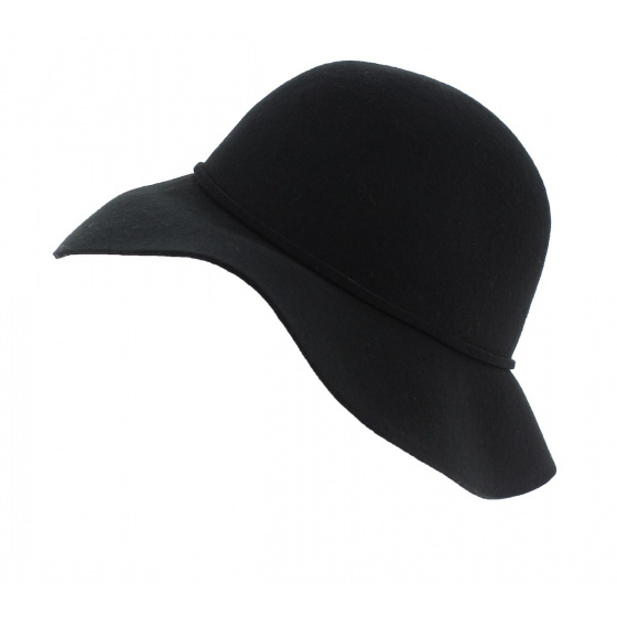 Capeline Feutre laine Noir - Traclet